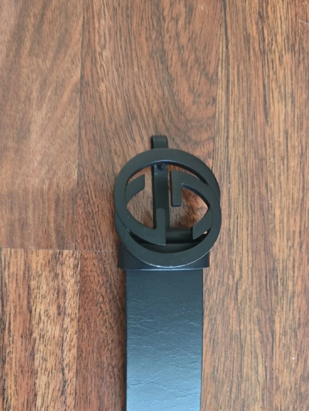 Gucci Matte Black Interlocking G Belt